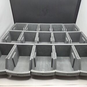 Gladiator GarageWorks Storage Bins Lot of 17 GAWESB6PSM Gray GearWall GearTrack